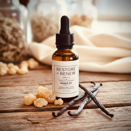Ozonated Renew Oil - Frankincense & Vanilla, Daily face/body moisturizer
